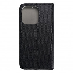 Apple iPhone 15 Pro Portefeuilles Smart Case Book Noir