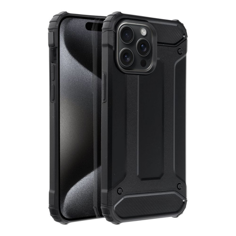 Apple iPhone 15 Pro Max Couverture durcie Armor Noir