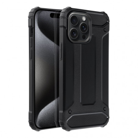Apple iPhone 15 Pro Max Couverture durcie Armor Noir