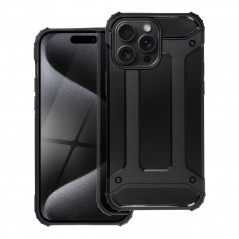 Apple iPhone 15 Pro Max Couverture durcie Armor Noir