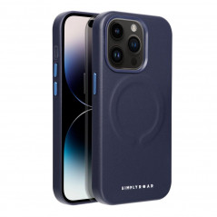 Apple iPhone 14 Pro Coque Roar Leather Mag Élégant  MagSAFE  Marine