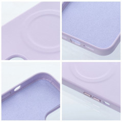 Apple iPhone 15 Plus Coque Roar Leather Mag Élégant  MagSAFE  Violet (Purple)