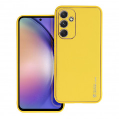 Samsung Galaxy A54 Coque Leather Jaune