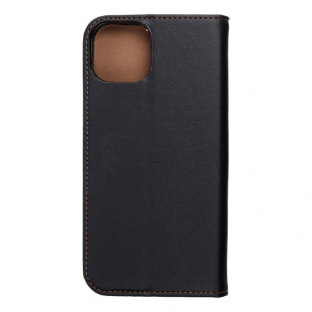 Apple iPhone 15 Plus Portefeuilles Leather case SMART PRO Élégant  Noir