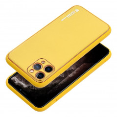 Apple iPhone 15 Pro Coque Leather Jaune
