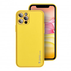 Apple iPhone 15 Pro Coque Leather Jaune