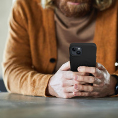 Apple iPhone 13 Pro Max Coque Roar Leather Mag Élégant  MagSAFE  Noir