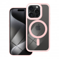 Apple iPhone 15 Pro Coque Color Edge Mag MagSAFE  Rose