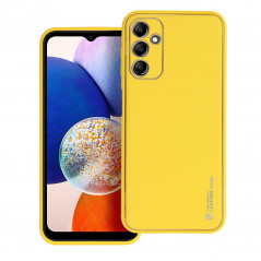 Samsung Galaxy A14 LTE Coque Leather Jaune
