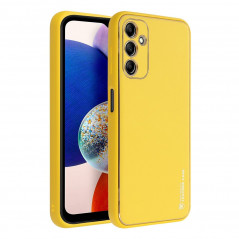 Samsung Galaxy A14 LTE Coque Leather Jaune