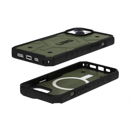 Apple iPhone 13 Coque Urban Armor Gear Pathfinder Étui haut de gamme  MagSAFE  Olive