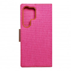 Samsung Galaxy S23 Ultra 5G Portefeuilles Canvas Book Rose