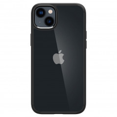 Apple iPhone 14 Plus Coque Spigen Ultra Hybrid Clair comme du cristal Noir mat