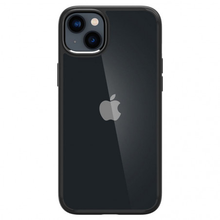 Apple iPhone 14 Plus Coque Spigen Ultra Hybrid Clair comme du cristal Noir mat