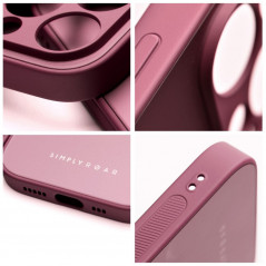 Apple iPhone XS Coque Roar Matte Glass Élégant  Bordeaux