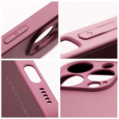 Apple iPhone XS Coque Roar Matte Glass Élégant  Bordeaux
