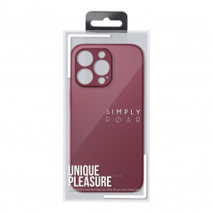 Apple iPhone XS Coque Roar Matte Glass Élégant  Bordeaux