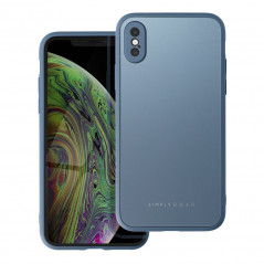 Apple iPhone XS Coque Roar Matte Glass Élégant  Bleu
