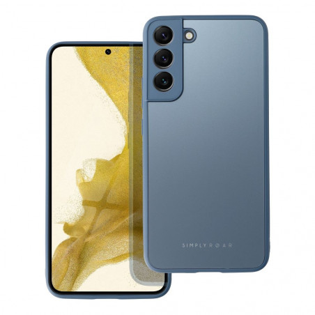Samsung Galaxy S22 Plus Coque Roar Matte Glass Élégant Bleu