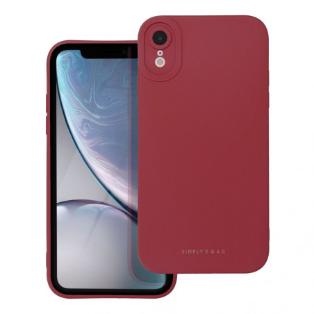 Apple iPhone XR Coque Roar Luna Monochromatique, Élégant, Un accessoire esthétique Rouge
