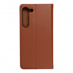 Samsung Galaxy S23 5G Portefeuilles Leather case SMART PRO Élégant  Brun