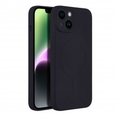 Apple iPhone 14 Coque Silicone Mag Cover MagSAFE  Noir
