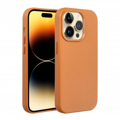 Apple iPhone 14 Pro Coque Leather Mag Cover Élégant  MagSAFE  Orange