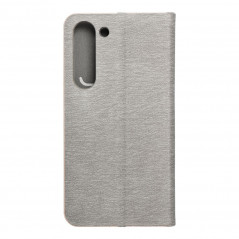 Samsung Galaxy S23 5G Portefeuilles LUNA Book Gold Élégant  Argenté