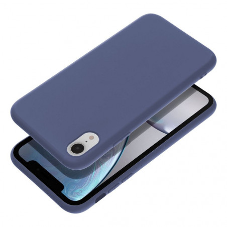 Apple iPhone XR Coque MATT Bleu