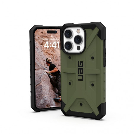 Apple iPhone 14 Pro Max Coque Urban Armor Gear Pathfinder Étui haut de gamme  MagSAFE  Olive