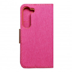 Samsung Galaxy S23 5G Portefeuilles Canvas Book Rose