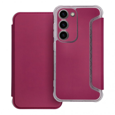 Samsung Galaxy S23 5G Portefeuilles Piano Book Magenta