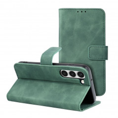 Samsung Galaxy S23 5G Portefeuilles TENDER Book Vert