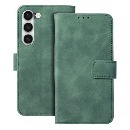 Samsung Galaxy S23 5G Portefeuilles TENDER Book Vert