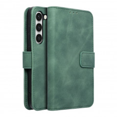Samsung Galaxy S23 5G Portefeuilles TENDER Book Vert