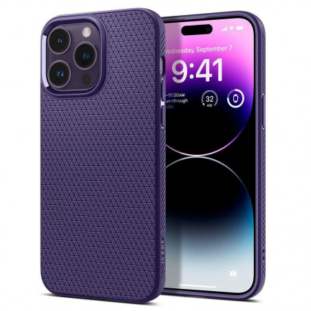 Apple iPhone 14 Pro Max Coque Spigen  Liquid Air Violet profond