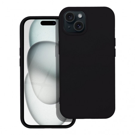Apple iPhone 15 Plus Coque Silicone Élégant  Noir