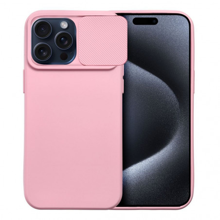 Apple iPhone 15 Pro Max Coque Slide Rose clair