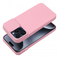 Apple iPhone 15 Pro Max Coque Slide Rose clair