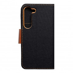 Samsung Galaxy S23 5G Portefeuilles Canvas Book Noir