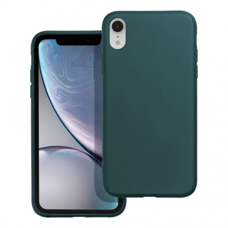 Apple iPhone XR Coque MATT Vert foncé