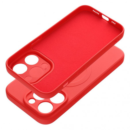 Apple iPhone 14 Pro Coque Silicone Mag Cover MagSAFE Rouge