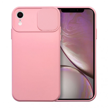Apple iPhone XR Coque Slide Rose clair