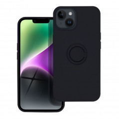 Apple iPhone 14 Coque Silicone ring Noir