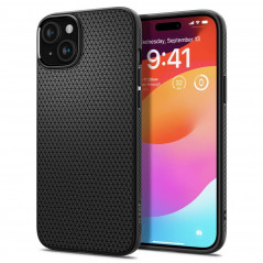 Apple iPhone 15 Plus Coque Spigen  Liquid Air Noir mat