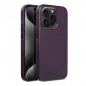 Apple iPhone 15 Pro Coque Leather Mag Cover Élégant  MagSAFE  Violet foncé