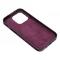 Apple iPhone 15 Pro Coque Leather Mag Cover Élégant  MagSAFE  Violet foncé