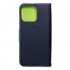 Apple iPhone 15 Pro Max Portefeuilles Fancy Book Marine / Citron vert