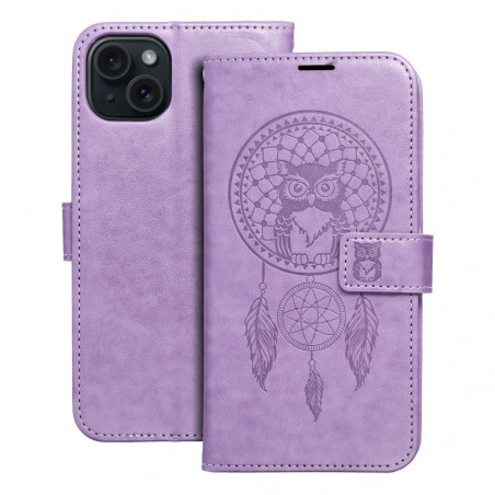 Apple iPhone 15 Plus Portefeuilles MEZZO Book Capteurs de rêve  Violet (Purple)