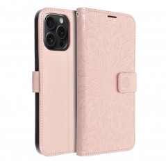 Apple iPhone 15 Pro Max Portefeuilles MEZZO Book Mandala  Or rose